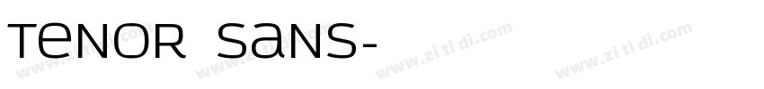 tenor Sans字体转换